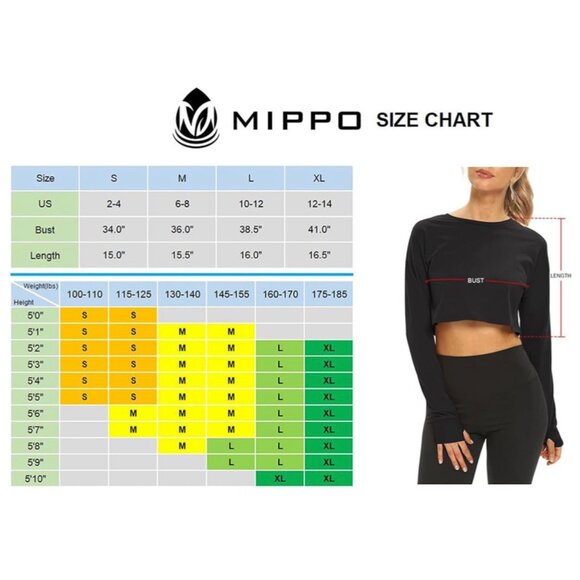 🌸3/$15🌸Long Sleeve White Crop Top Athletic t Shirt with Thumb Holes sz M - Picture 4 of 6